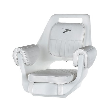Wise Seats Seat-Pilot White W/Cush&Plate, No 8WD007-3-710 8WD007-3-710
